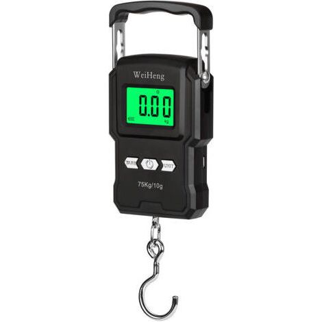 NALOOKAMIC Balance De Pesage A Retroeclairage Electronique, Avec Ruban A Mesurer, 75Kg / 10G