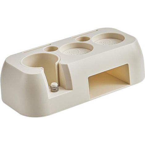 Espresso-Tamperstation, Siebträgerhalter, geeignet für 51/54/58-mm-Tamper, Zubehör-Organizer, Weiß (1/5)