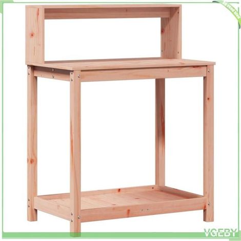 Table de rempotage - FAFEICY - 832410 - Bois de douglas massif - 82,5x50x109,5 cm - Design à lattes ventilé (1/5)