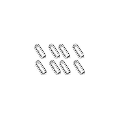 Anneaux de trop-plein pour évier et lavabo – Lot de 8 pièces en finition argentée, compatible cuisine & salle de bain (1/5)