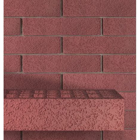 Mattone paramano rosso rugoso spessore 5,5 cm 12x25 cm