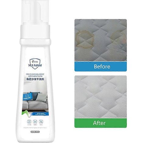 Mousse nettoyante à sec pour canapés et tissus, sans rinçage, 283 ml (10 oz), pour intérieur de voiture. (1/4)