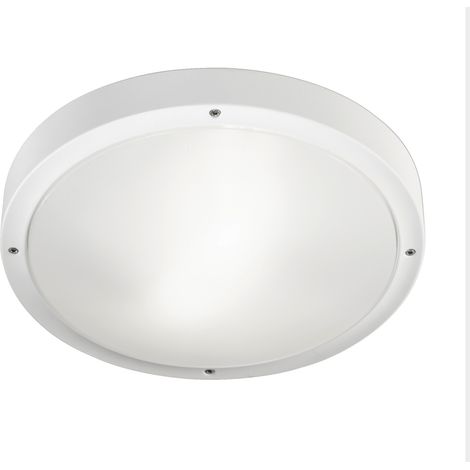 LedsC4 Basic - Plafoniera LED 24W e 2606lm con Bianco Caldo 2700K. Diametro 11.8cm. Struttura in Alluminio. Uso Interno IP66. Colore Grigio (1/2)