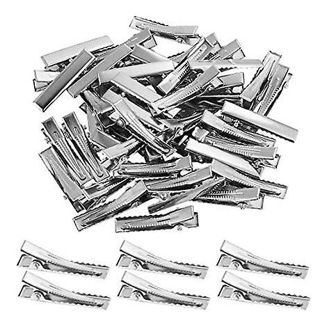 300 Pices Pinces Cheveux Crocodile En Mtal Petit Barrette Plates Femmes Filles Clips De Coiffure 3,2 Cm Argent Pour Diy Salon Bricolage Coiffure (1/5)