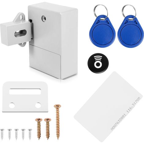 Serrure électronique RFID pour tiroir armoire prête à l emploi et programmable (1/4)