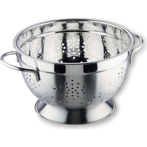 Passoire professionnelle Lacor 30 cm en acier inoxydable  Passoire industrielle de 8 litres pour la restauration  Compatible l (1/5)
