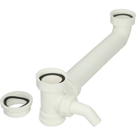 Raccord d’écoulement 1 1/2’’ x 1 1/2’’ max. 285 mm, blanc avec 1 x GA