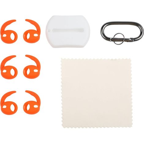 Crochets Oreille Silicone pour pour airpods Pro 3 2025 Anti-Dérapant(Orange) (1/5)