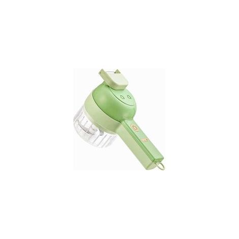 Set tritatutto elettrico portatile 4 in 1 per verdure: robot da cucina portatile, tritatutto portatile per verdure, tritatutto elettrico multifunzionale senza fili per carne, aglio, peperoncini, cipol