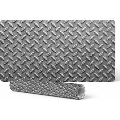Alfombrilla de escritorio para teclado y accesorios, rejilla met谩lica, 90 x 45 cm.