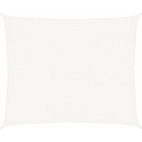 Voile d'ombrage Voile de parasol 160 g/m² Blanc 2,5x3 m PEHD