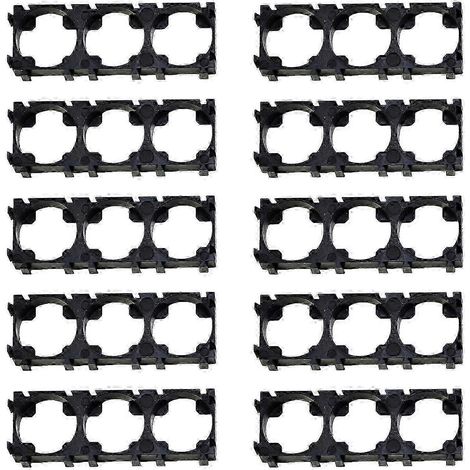 Le support pour ranger 10 batteries 21700 comprend un coussinet de sécurité, un support de dissipation de chaleur et des supports 1x3. (1/5)