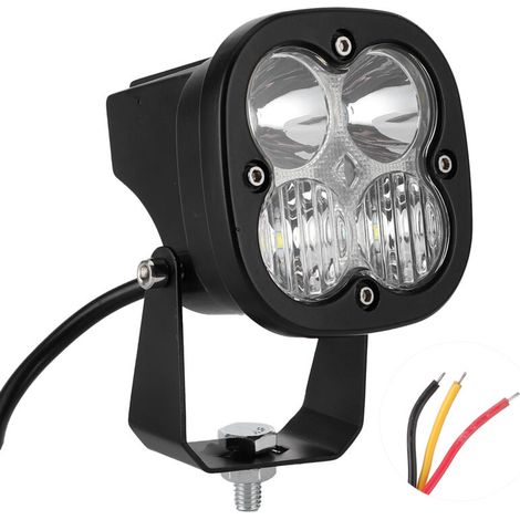 3.1-inch 40W RGB 6000K LED Work Light with Universal Adjustable Bracket for Car and Motorcycle (1/5)