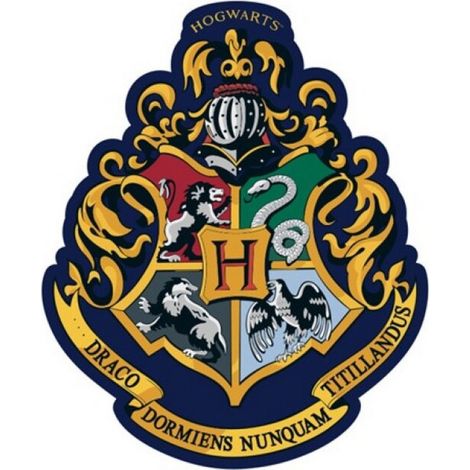 Coussin forme Harry Potter Blason Château de Poudlard 30x33cm (1/4)