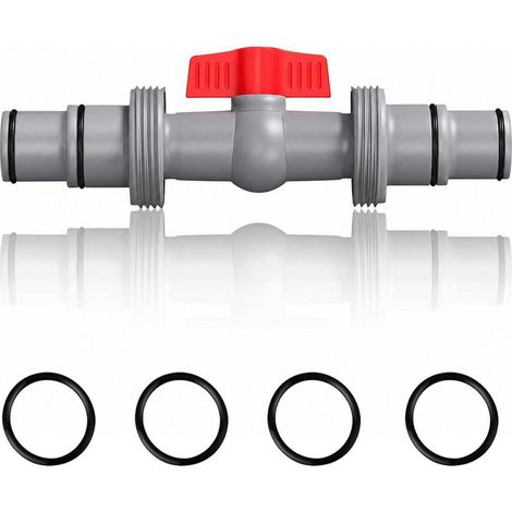 Robinet de piscine 32mm vers 38mm, adaptateur de tuyau PVC 2 voies pour entretien de piscine