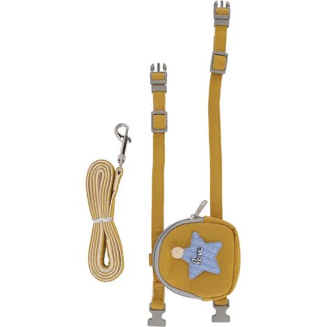 Harnais Chat Étoile Pentagramme Gilet Antifuite Ajustable avec Sac de Transport pour Petits Chats (1/5)