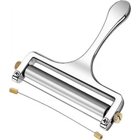 Cortador de queso, acero inoxidable, grosor ajustable, alambre resistente, cocina (1/5)