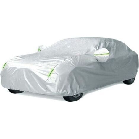 Telo copriauto 490x180x150cm Argento Telo copriauto per esterni Telo protettivo per auto Antipolvere, Antineve, Antisole e Antifreddo XL