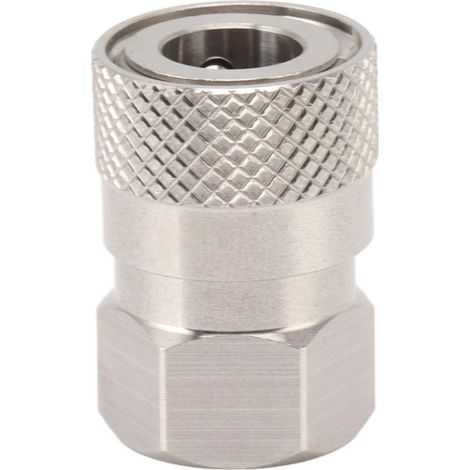 Adaptateur de Remplissage CO2 en Acier Inoxydable 304, Raccord Femelle 1/8NPT pour Recharge de Gaz (1/5)