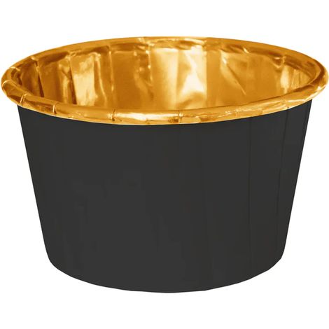 Cupcake-Förmchen, Muffins, Cupcakes, Schwarz/Gold, 20 (1/3)