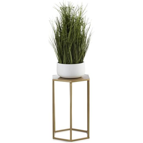 Soporte para flores de pie, dorado, 40 cm (1/5)