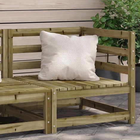 Canapé d'angle de jardin-Salon de jardin Sofa extérieur 70x70x67 cm bois de pin imprégné 351516 (1/5)