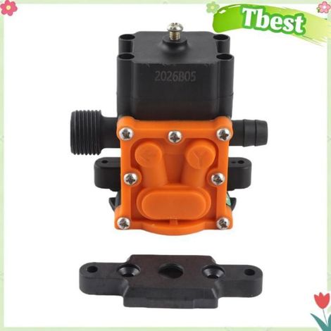 HURRISE Pompe à eau 12V Diaphragm Pressure Pump Agriculture jardin outils Type à filetage unique non-stop durable à refusion C (1/5)