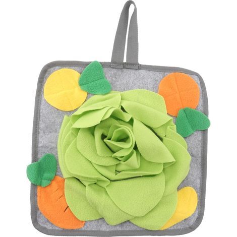 30x30cm Fleece Sniffing Mat for Rabbits, Washable, Fun Feeding Mat for Pets, Anti-Stress Foraging Mat, Soft and Practical Accessory for Rodents (1/5)