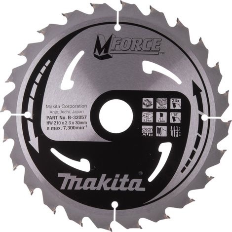Makita Kreissägeblatt M-FORCE 210/30 mm, 24 Zähne, 1,4 mm, Holz (1/4)