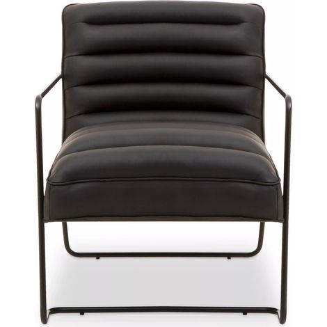 Interiors by Premier Foundry Chair, Metal Armchair, Easy to Clean Leather Armchair, Body Supportive Accent Chair (1/5)