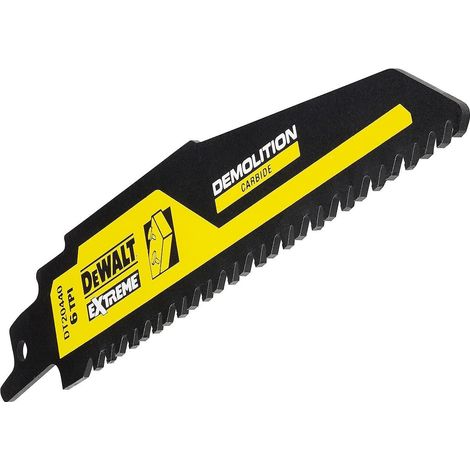 DeWalt DT2420-QZ Lama Seghetto Alternativo BIM 152mm 6TPI Legno Chiodato