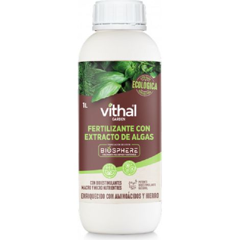 Fertilizzante da giardino vithal con alghe di biosfera estratto 1 lt