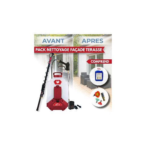 Pack DORSAL SPRAYER EVO PHOENIX 5,10 OU 20L NET'PRO avec la perche télescopique EVO de 5.4 m 5 L (1/5)
