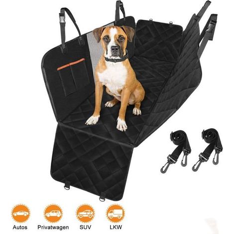 Housse de Siège pour Chien - Imperméable - 147 x 137 cm - Noir - Fenêtre de Visualisation - Durable (1/4)