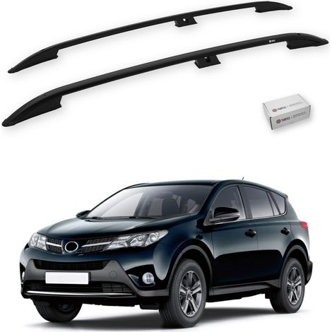 TURTLE kompatibel mit Toyota Rav4 (Xa40) 2013-2018 Dachreling Crown Schwarz (1/5)