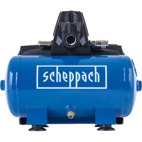 Scheppach Compresseur ultra silencieux HC06Si - 1100W - cuve 6L - 10 bar - puissance d'aspiration 230 l/min - sans huile
