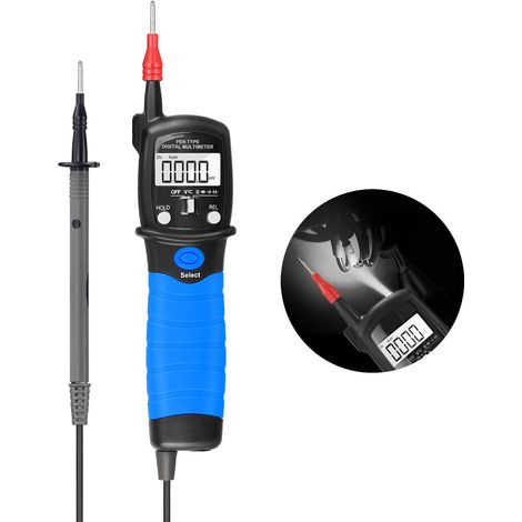 Multimètre, Testeur Electrique,Multimètre Numérique Stylo,Multimètre,Testeur de Résistance de Compteur de Tension AC/DC 2000 Compte pour Mesurer Un Testeur de Diode de Résistance Voltmètre Avec