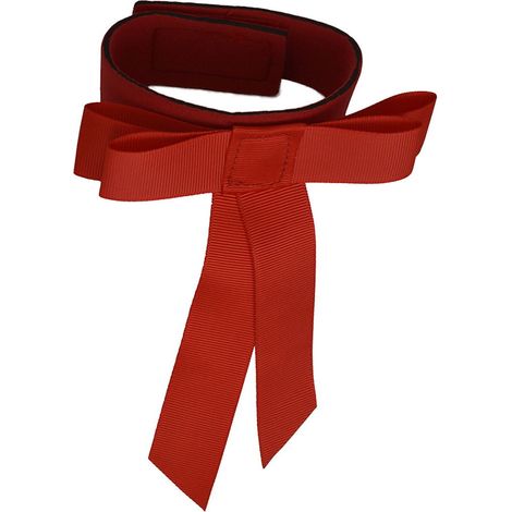 Fiocco rosso per la decorazione della coda del cavallo con chiusura a strappo