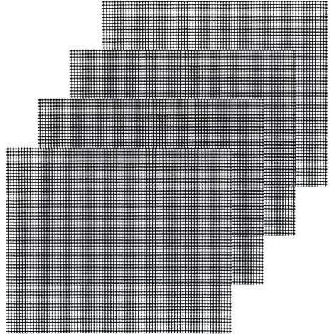 ZOLGINAH 4-teilige Grillmatte, wiederverwendbar und zuschneidbar, antihaftbeschichtet für Joghurtbereiter, Grills und Backöfen (1/5)