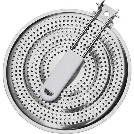 Plaque de conduction thermique en acier inoxydable de 21 cm pour cuisinière à gaz (1/4)