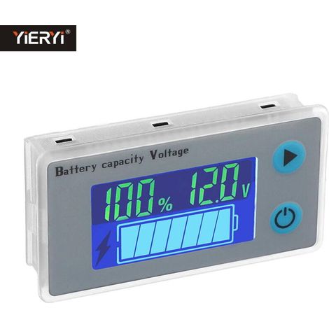 10-100V Batteriekapazitätsmonitor, programmierbare Spannungs- und Batteriestandsanzeige (1/4)