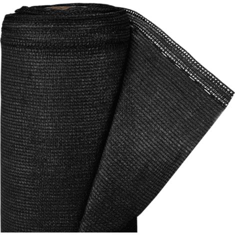 Telo Ombreggiante MegaNet Nera Rete Ombra Frangivista Schermante 160 g/m da 1,5 x 25m (1/5)
