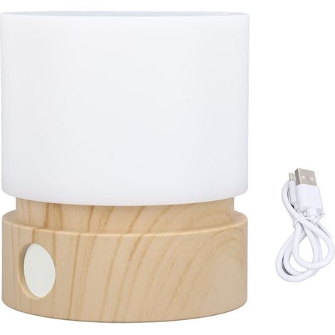 Ortviai Lampe de chevet LED rechargeable avec minuterie et gradation tactile – 94 mm, batterie 1200 mAh (1/5)