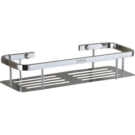 Étagère de douche en acier inoxydable, accessoire de rangement pour salle de bain et cuisine - 35 cm (1/4)