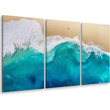 Tableau triptyque paysage bali island - 90x60 cm (1/5)
