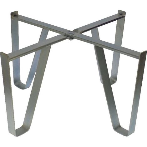 Piedistallo Base per botte contenitore olio vino acciaio zincato Ø 78 cm 500 Lt
