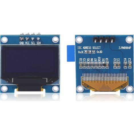 Module LCD OLED 12864 (128 x 64 pixels, 0,96 pouce) pour microcontrôleur STM32 série 51 MSP430 (1/5)
