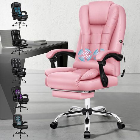 Bürostuhl Massage Gaming Chefsessel Rennsitz Eggers Rosa Eggers Serie (1/5)