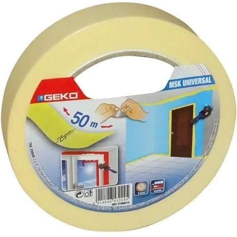 Nastro adesivo geko universal masking tape 25 mm 50 m