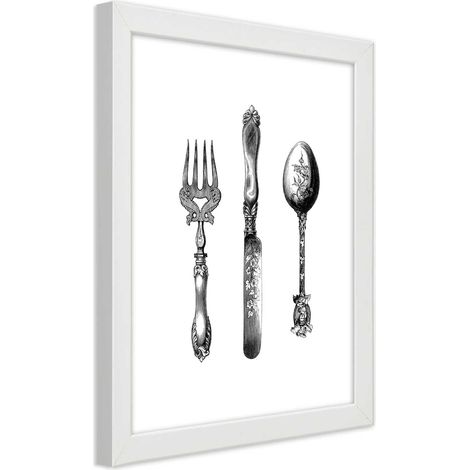 Quadro con cornice, Posate rustiche - 40x60 (1/5)